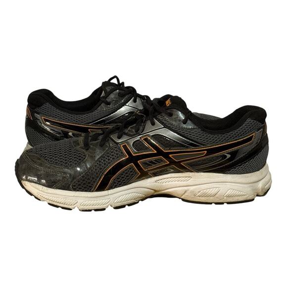 ASICS Gel-Contend 2 Men’s Running Shoes Black Orange Size 11.5 Athletic Comfort - Picture 6 of 8